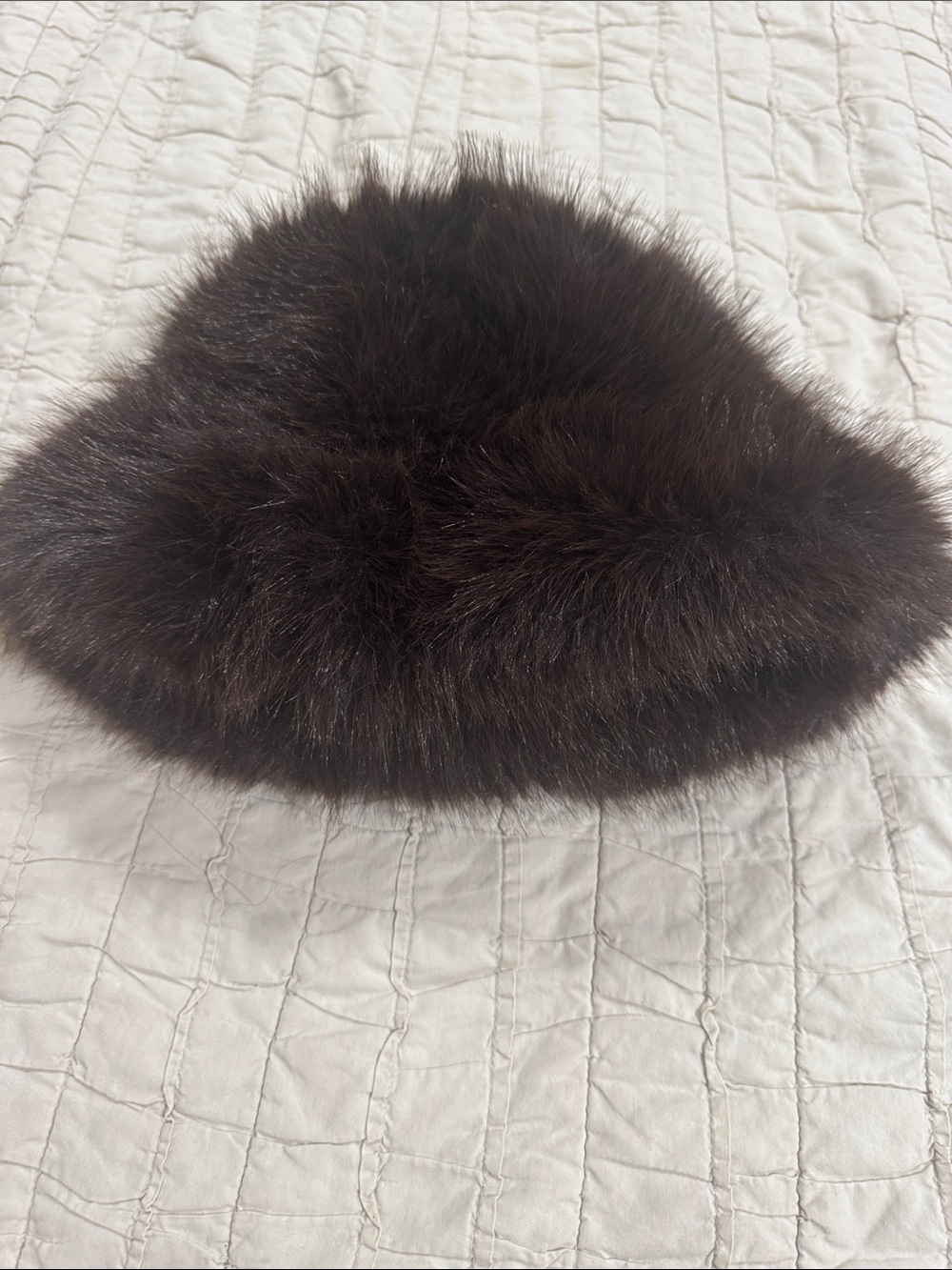 Luxurious Dark Brown faux Fur Hat - Women Accessories